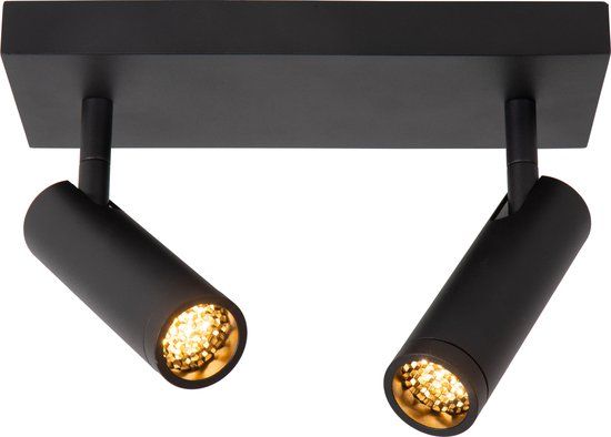 Lucide GRADO - Plafondspot - 2xGU10 (MR11) - Zwart