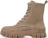 Tamaris dames enkellaarsjes taupe 1-25212-47/341