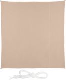Merkloos Relaxdays Schaduwdoek 3,5 x 3,5 m Beige Vierkant Waterafstotend