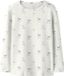 NAME IT NMFFICHERRY LS SLIM TOP Mädchen Langarmshirt Baumwolle Geblümt Cloud Dancer 92