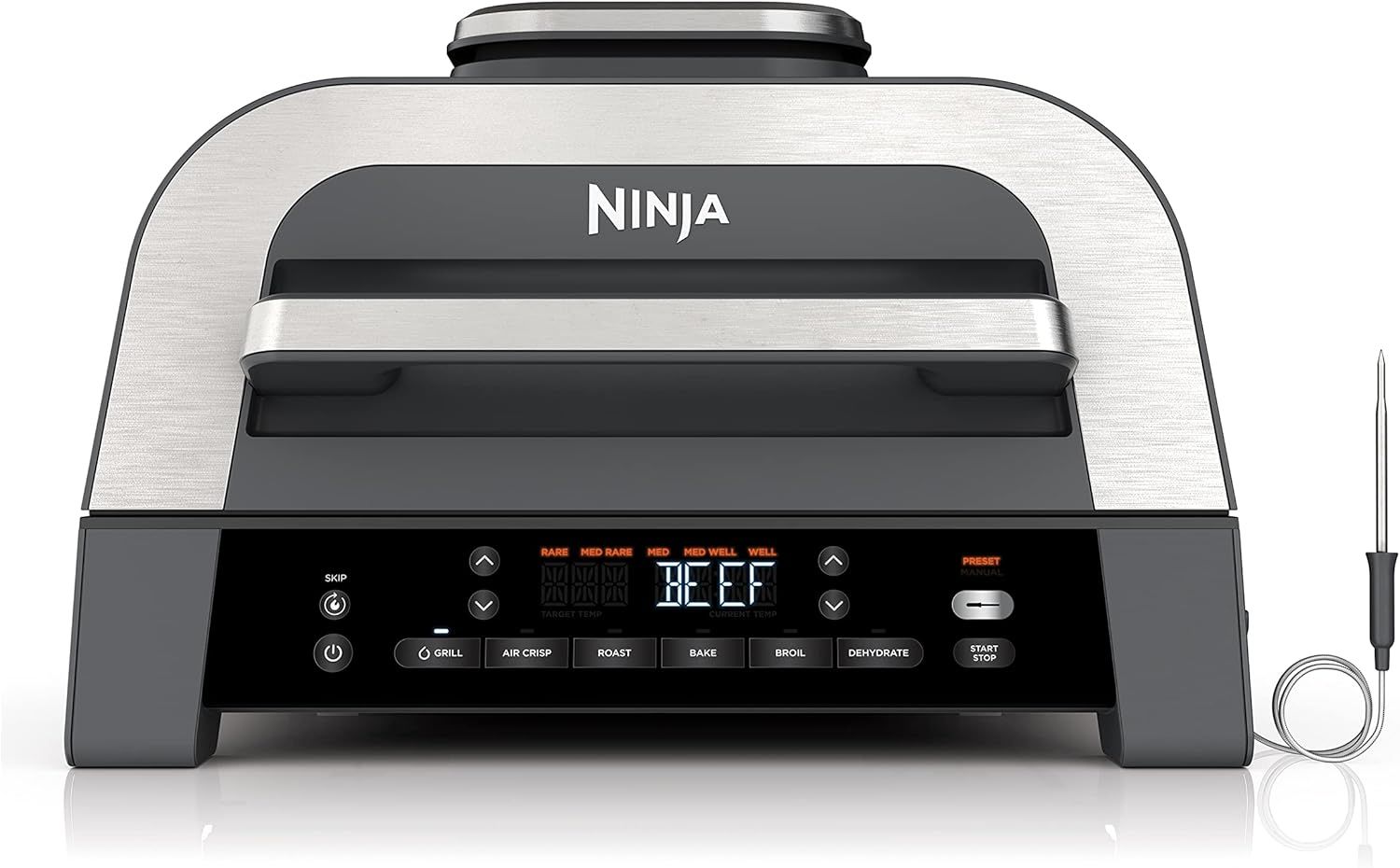 Ninja DG551EU - Air Fryer - 3.8L - 1760W - Black/Silver
