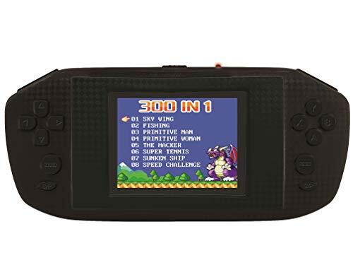 Lexibook JL3000 Power Cyber Arcade, gameconsole, 300 games, 2,8" LCD-kleurenbeeldscherm, zwart