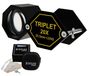 Loupe pour bijoux, 20x, 20,5 mm, verre optique, pliable, noir