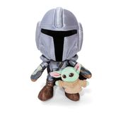 Simba Star Wars The Mandalorian & Mini Grogu 25 cm – pluche dier, knuffelig knuffeldier, zacht pluche, cadeau-idee voor kinderen en fans, vanaf 0 maanden