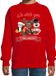 Bellatio Decorations Kersttrui/sweater voor jongens/meisjes - we wish you - rood - Kerst diertjes 110/116