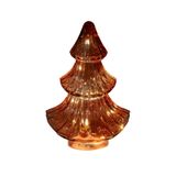 Anna's Collection Boompje glas LED 15,5x9,5 cm bordeaux