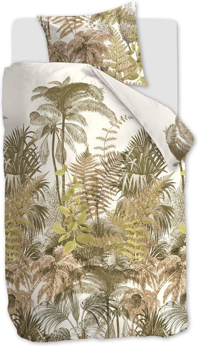 Beddinghouse Caribe Dekbedovertrek Eenpersoons 140 x 200/220 cm Oker - Katoen
