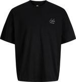 Jack & Jones T-shirt met logo op de achterkant, ronde hals, korte mouw, 100% katoen, maat XL, zwart