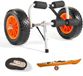 Damenzo chariot de kayak - Canoë - Kayak - Chariot de canoë - Chariot de paddleboard - Capacité de charge 90 kg - Pliable - Argent/Noir