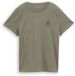 Tom Tailor - T-shirt met bloemenborduursel - Maat S - cloudy green