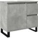 Maison Exclusive - Meuble sous lavabo gris béton 65x33x60 cm Matériau dérivé du bois
