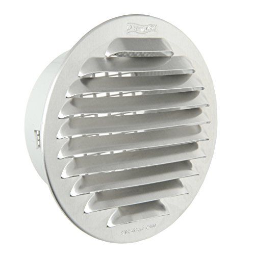 La Ventilazione De ventilatie GTAP100R ronde barbecue van aluminium, 125 mm.