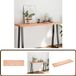 vidaXL Tafelblad - natuurlijke rand - 140x40x(2-4) cm - eikenhout - lichtbruin