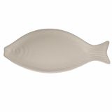 Keramische Kos Keramische serveerschaal ovaal 24x10,5cm Coastal wit