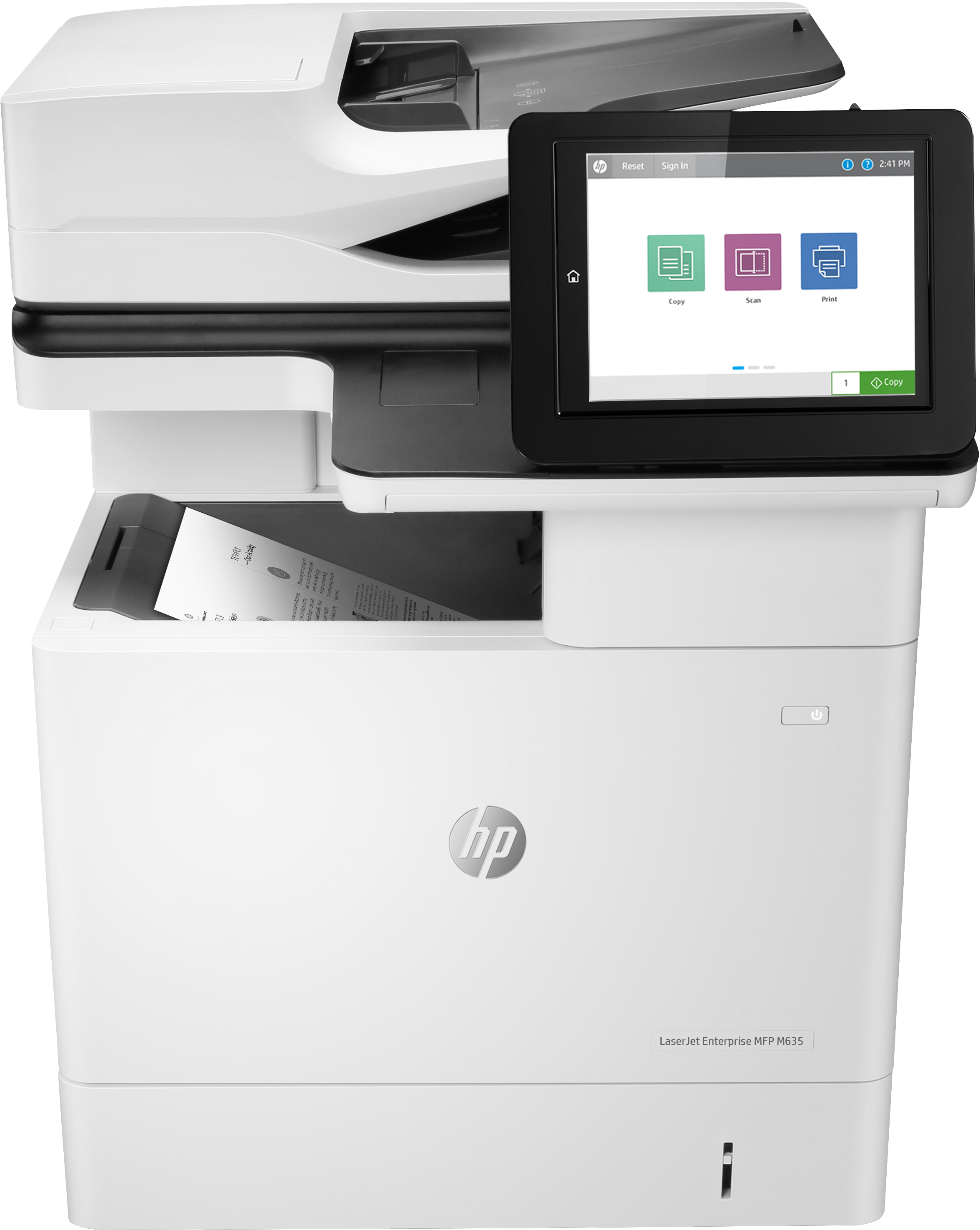 HP LaserJet Enterprise HP LaserJet Enterprise MFP M635h, Printen, kopiëren, scannen en optioneel faxen, Scannen naar e-mail; Dubbelzijdig printen; Automatische invoer voor 150 vellen; Energiezuinig