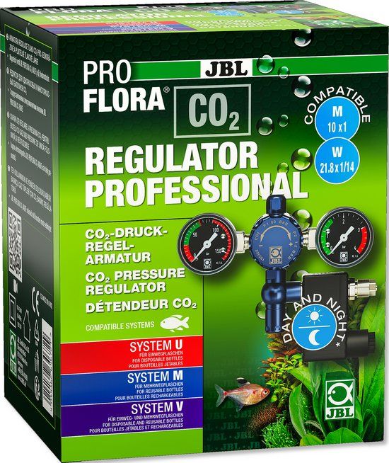 JBL ProFlora CO2 Regulator Professional - CO2 plantenbemestingsinstallatie
