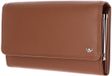 Golden Head Leren portemonnee Polo RFID Protect Damenbörse 2821 Cognac bruine