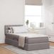 Maison Exclusive - Lit escamotable à LED avec matelas, couleur taupe, 100 x 200 cm, avec revêtement en tissu