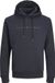 Jack & Jones Trui Jjestar Jj Sweat Hood Noos Pls 12243527 Dark Navy Mannen Maat - 7XL