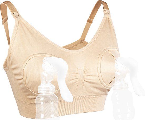 ForDig Kolfbeha en Voedingsbeha in 1 - Beige - Maat S