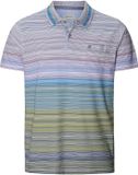 Babista heren Poloshirt - 4XL - Olijfgroen - Katoen/Polyester - Gestreept - Loose Fit