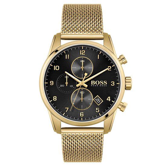 Hugo Boss BOSS HB1513838 Skymaster Herenhorloge - Goudkleurig - 44 mm