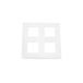 Legrand 078838L mozaïek afdekplaat voor 2 x 2 x 2 module, wit