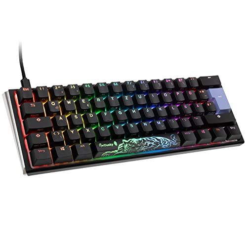 Ducky One 3 Classic Black/White Mini Gaming Keyboard - MX-Silent-Red