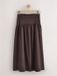 Next - Dames - Lange rok met lage taille van linnenmix - Bruin