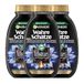 Garnier Compenserende shampoo, tegen snel vettige hoofdhuid en droge haarlengtes, met reinigende actieve kool en zwarte komijnolie, echte schatten, 3 x 250 ml