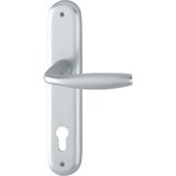 HOPPE Deurkruk NEW YORK - op Schild PZ 88, Deurdikte 35-45, VK 8/8,5 Zilver Geanodiseerd