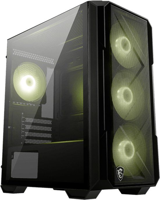 MAG MSI MAG FORGE M120R AIRFLOW computerbehuizing Mini Tower Zwart, Transparant
