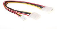 ACT AK3195 Voedingskabel 0.20 m Bruin Wit