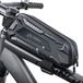 Sacoche de vélo étanche pour tube supérieur avec fermeture éclair et conception auto-agrippante