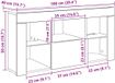 vidaXL Hoek TV-meubel Hoogglans Wit 100 x 40 x 50 cm