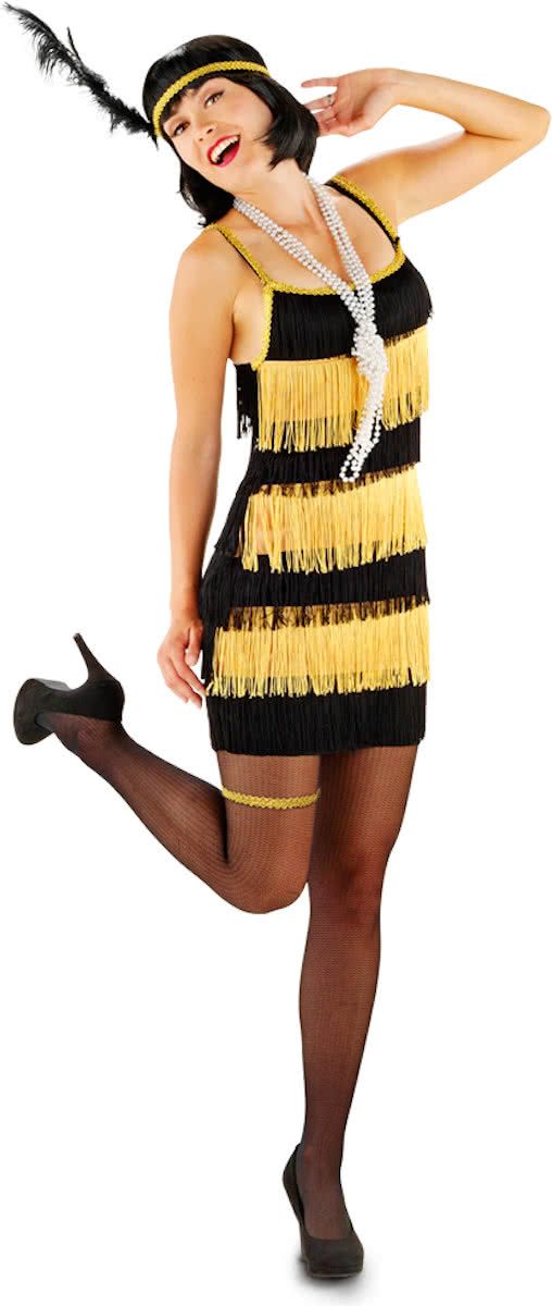 creotime Charleston Jurk - 3-delig - Verkleedkleding - Maat S/M