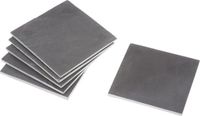 Secret de Gourmet Leisteen onderzetters - 12 stuks - 10 x 10 cm