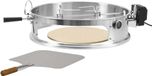 BBQ-Toro set anneau à pizza en acier inoxydable avec broche pour gril d'un diamètre de 57 cm