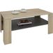 Idimex - Table basse Lorient, en mélaminé décor chêne Sonoma et gris mat