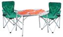 Aluminium set de 3 pièces pratique pour le camping : table de camping + 2 chaises de pêche