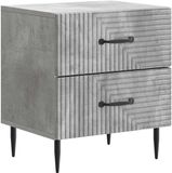 vidaXL Nachtkastje Betongrijs 43 x 34,5 x 47,5 cm Bewerkt hout