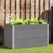 Maison Exclusive - Élévateur de jardin en bois composite, dimensions 150x100x91 cm, couleur gris