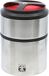 CAO Lunchbox, geïsoleerd, dubbel 1,5 l, voor kamperen en wandelen, volwassenen, uniseks, rood, hoogte 18,2 cm