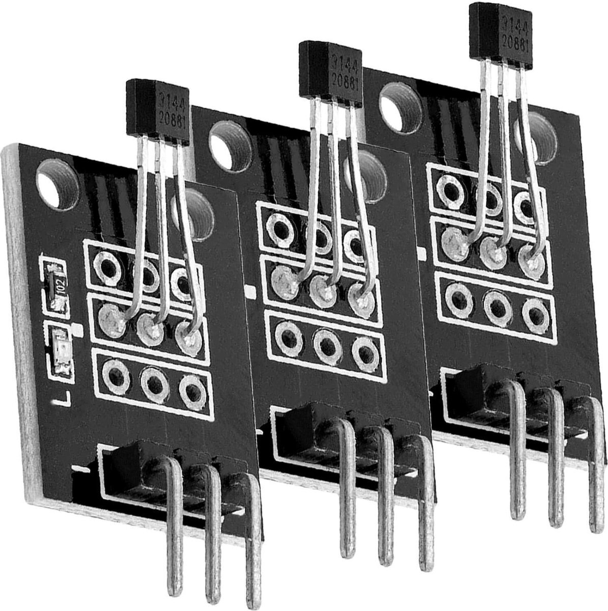 AZ Delivery 3 x KY-003 Digitale Hall Effect Sensor Transistor compatibel met Arduino Inclusief E-Book!