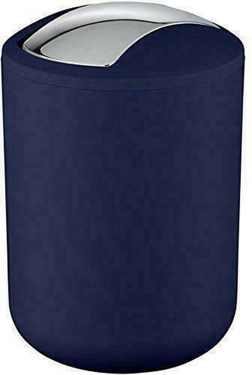 WENKO Brasil S afvalemmer klein model met swing deksel 2 ltr. | MAT BLAUW