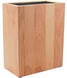 Bloc à couteaux - Porte-couteaux pour 20 couteaux - Bois de caoutchouc 22,5 cm - Vertical