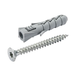 Homefix Nylon Plug 8X40 + Spaanpl.Schr. Vz Pk Torx TX25 5.0X50 | 6 stuks - 6701.10.30030