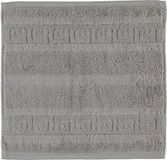 Cawö CAWÖ Noblesse Uni Washandje - Zilver - 30x30