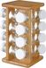 Zeller carrousel à épices avec 16 pots, bambou