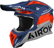 Airoh Aviator Ace 2 Fury Motocrosshelm Blauw/Oranje Maat L